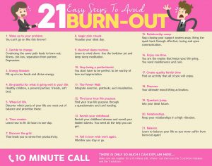 21 Easy Steps To Avoid Burn-out